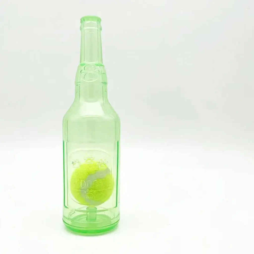 Interactive Chew Squeaky Tennis Ball for Dogs - Durable Pet Toy for Teething and Boredom Relief